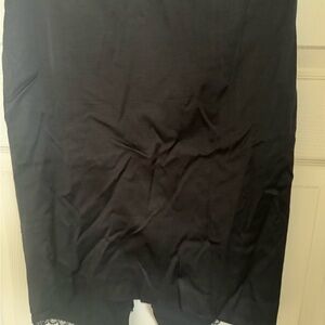 Bebe Black Skirt with Lace Detail